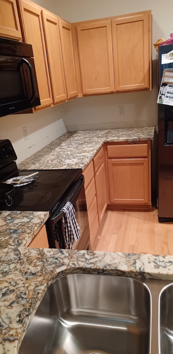 Beautiful marble countertop with sink